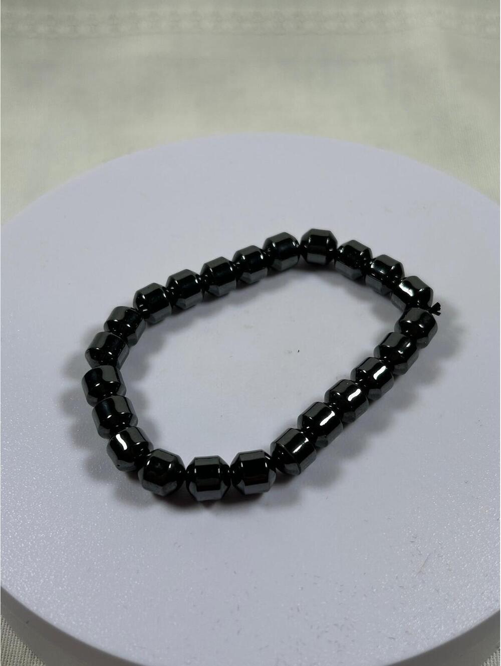 (#1267) - Hematite Magnetic Stretch Bracelet - New
